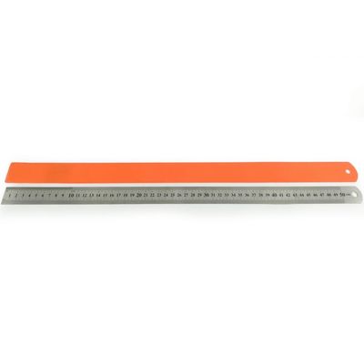 Kit 2 Régua Metal Inoxidável Baixo Relevo 40 e 50cm