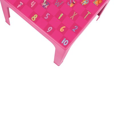 Mesinha Mor Estampada Kids Rosa