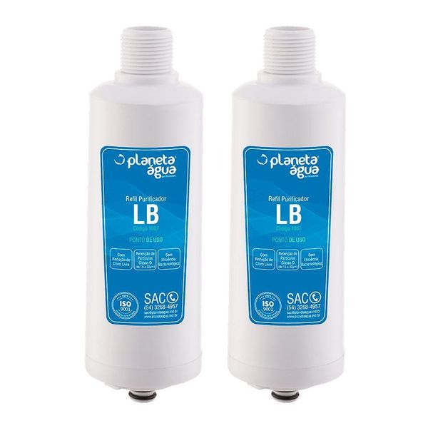 Kit 2 Unidades Refil Filtro Planeta Água Lb