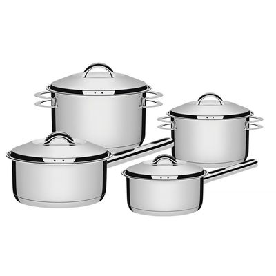 Conjunto Jogo Panelas 4pc Inox Fundo Triplo Tramontina Solar