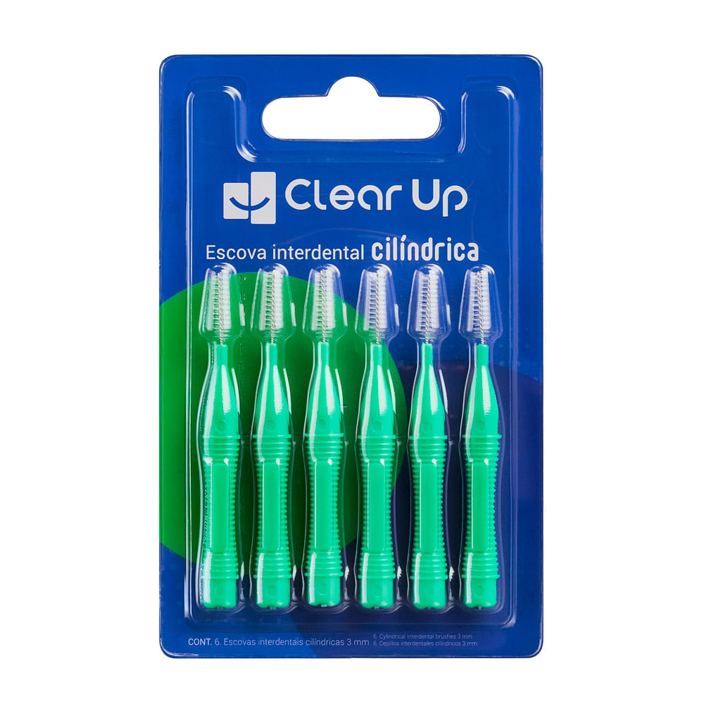 Escova Interdental Cônica - 6 unidades Clear Up Multi Saúde - HC600 HC600