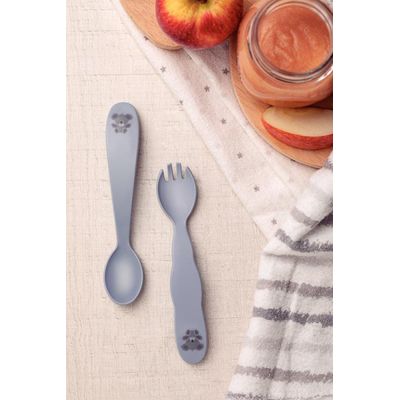 Jogo De Talheres 2 Pcs Le Petit Cinza Tramontina