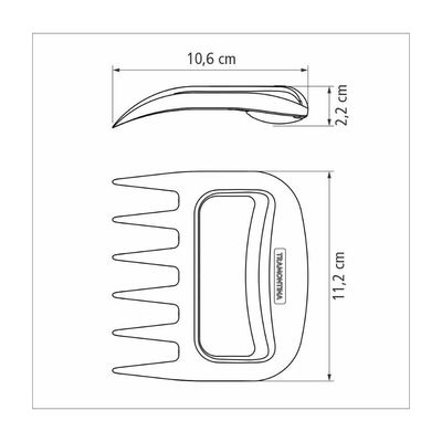 Garras Multiuso Tramontina Churrasco Black Em Abs 02 Peças