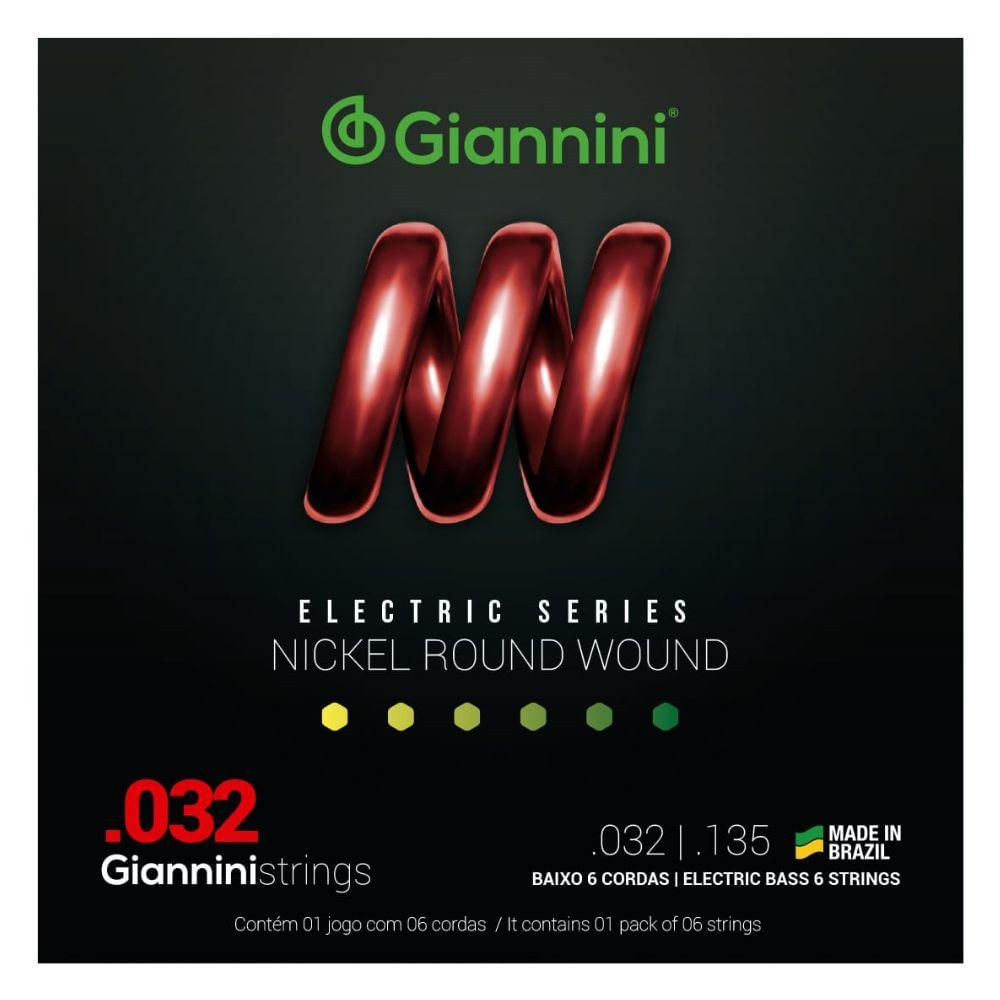 Corda Giannini para Contrabaixo Geebrs 6 0.032" Pesado
