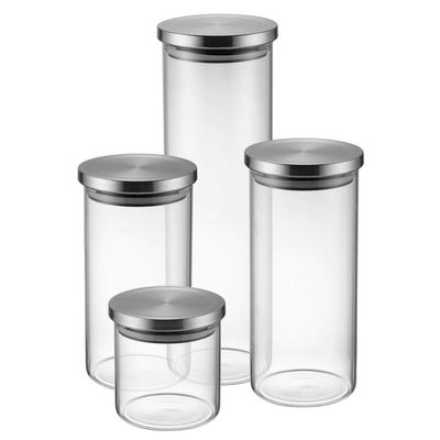 Conj. Potes de Vidro Electrolux C/ Tampa INOX - 4  - 41042357