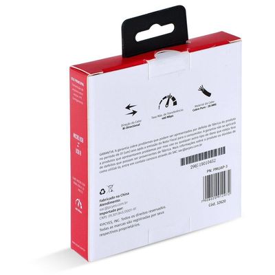 Cabo Para Celular Micro Usb Para Usb A 2.0 3 Metros Preto - Pmuap-3