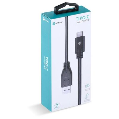 Cabo Usb Tipo C X Usb A Macho 2.0 2 Metros - C20Uam-2