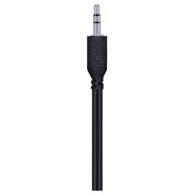 Cabo De Áudio 2 Rca Macho Para P2 3.5Mm Macho 28Awg Puro Cobre 1 Metro - P2R35-1