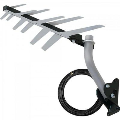 Antena Externa Tv 2 Em 1 Uhf/Hd Com Cabo Exclusivo Full Hd Dtv-1500 Aquario