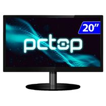 Monitor PCTOP 20  LED VGA Vesa C/ Cabo HDMI - MLP200HDMI