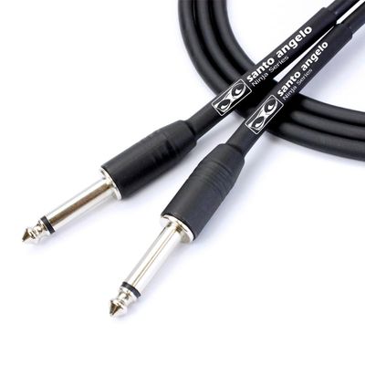 Cabo de Guitarra Ninja Cable 0,20 MM Conector P10/P10 30FT 9,15 Metros Preto