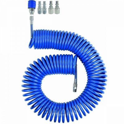 Mangueira Espiralada Pu 10 Mts com Kit Engate Rápido 5 Peças