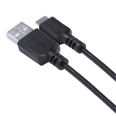 Cabo para Celular Smartphone USB a 2.0 para USB Tipo C 1 Metro Preto - PUACP-01