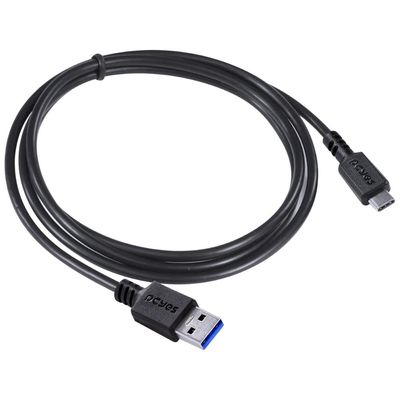Cabo para Celular Smartphone USB Tipo C para USB a 3.0 1 Metro Preto - P3UACP-1
