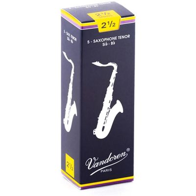 Palheta Tradicional para Saxofone Tenor 2,5 Vandoren SR2225 - CX / 5