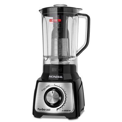 Liquidificador Mondial Turbo Black L-1200 BI 110V