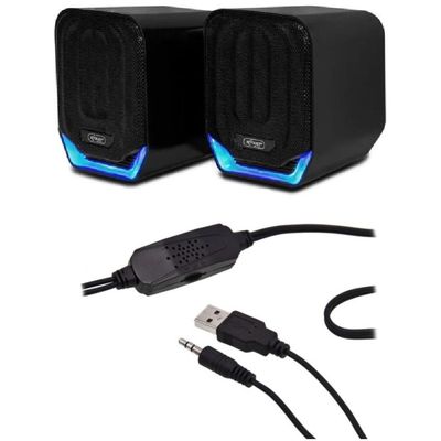 Caixa Caixinha De Som Gamer Para Pc Notebook Tv Led Potente 12w Ro823