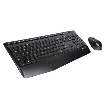 Wireles Combo Logitech Teclado + Mouse sem Fio MK345 USB Preto