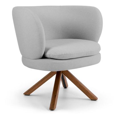 Poltrona Melissa Base Giromad Giratória C-315 Cinza Claro