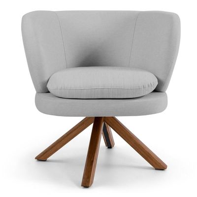 Poltrona Melissa Base Giromad Giratória C-315 Cinza Claro