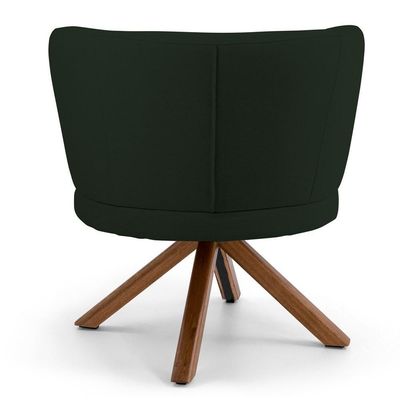 Poltrona Melissa Base Giromad Giratória B-303 Verde Musgo