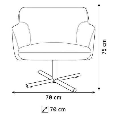 Poltrona Jade Base Xis Giratória C-315 Tressê Cinza Claro