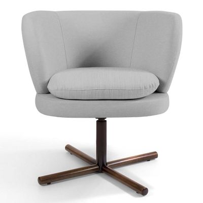Poltrona Melissa Base Xis Giratória C-315 Cinza Claro