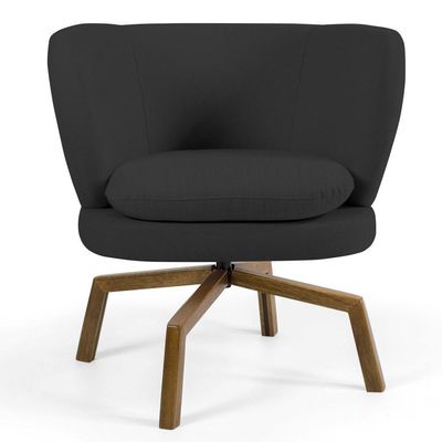Poltrona Melissa Base Ka Giratória Castanho C-465 Chumbo