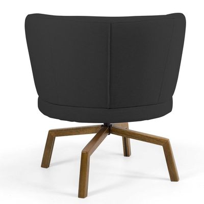 Poltrona Melissa Base Ka Giratória Castanho C-465 Chumbo
