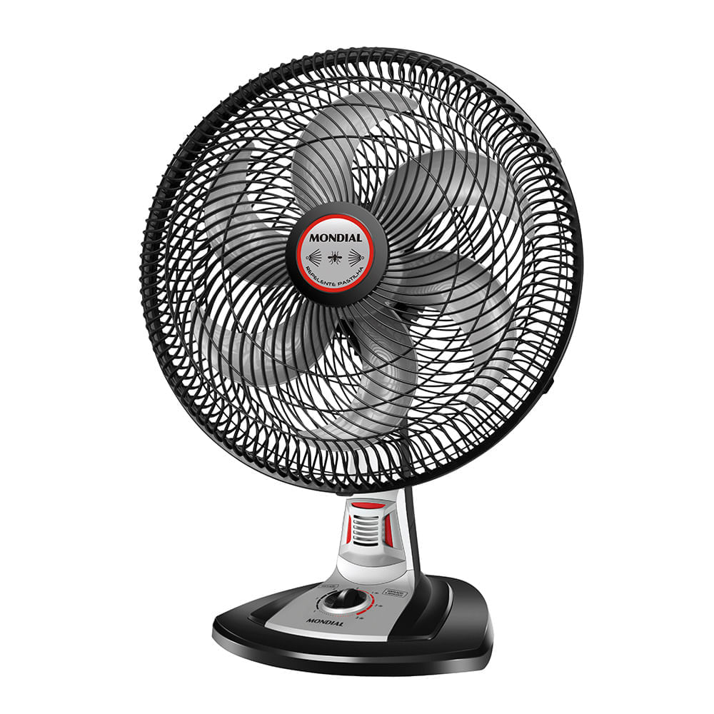 Ventilador de Mesa Mondial Turbo Tech Repelente Pastilha VT-RP-02