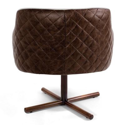 Poltrona Jade Base Xis Giratória C-107 Corano Tressê Bege