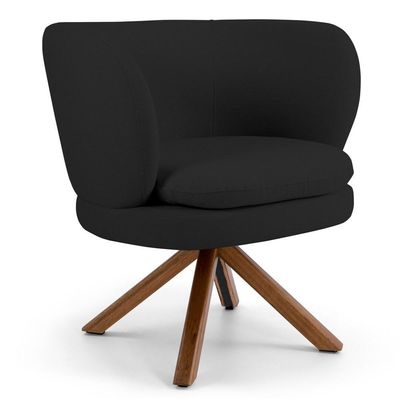 Kit 02 Poltronas Melissa Base Giromad Giratória B-300 Preto