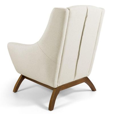 Kit 02 Poltronas Juliet Base De Madeira B-309 Bege