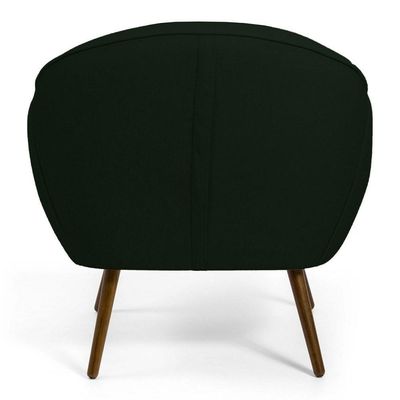 Kit 02 Poltronas Nina Pés Palito Madeira C-117 Verde Musgo