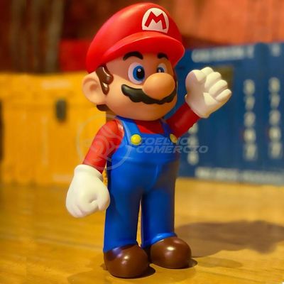 Boneco Mario Grande Super Size 23Cm - Super Mario