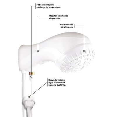 Ducha Eletrônica Tramontina 6500 W 220 V Branca
