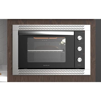 Forno De Embutir Elétrico Preto 44L Com Grill E Timer Atlas U Top 220V