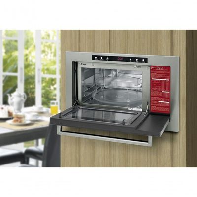 Micro-ondas Fischer De Embutir 25 Litros Com Dourador Inox 25378 110