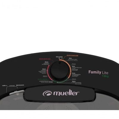 Lavadora Semiautomática Mueller Family Lite 10kg Preta 220v 220