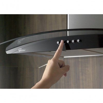 Coifa De Parede Fischer Fit 90cm Vidro 28019 Bivolt