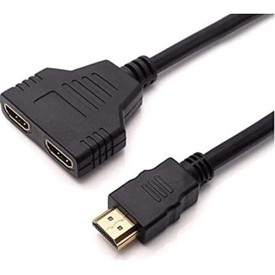 Cabo Duplicador HDMI em Y - 1 Entrada 2 Saidas Splitter 1x2