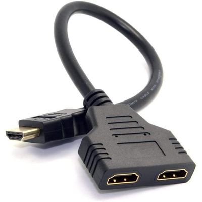 Cabo Duplicador HDMI em Y - 1 Entrada 2 Saidas Splitter 1x2