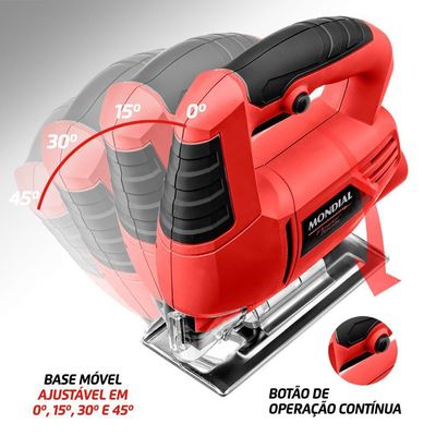 Serra Tico-tico Mondial Power Tools Fst-03 220v-vermelho 220