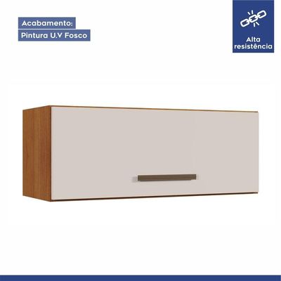 Cozinha Completa 14 Portas 3 Gavetas Atenas Kaiki Moveis Nature/Off White