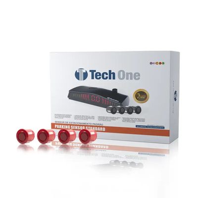 Sensor de Estacionamento Standard 4 Pontas Vermelho Tech One