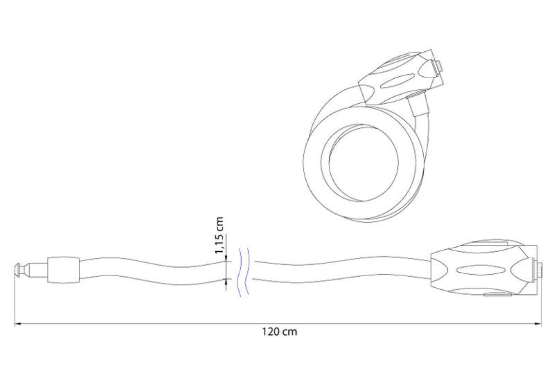 Cadeado Para Bicicleta Com Chave Tramontina