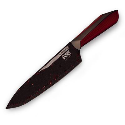 Conjunto de Facas Ichef Polishop - Professional Cut - Shark Series - Red | Ichef