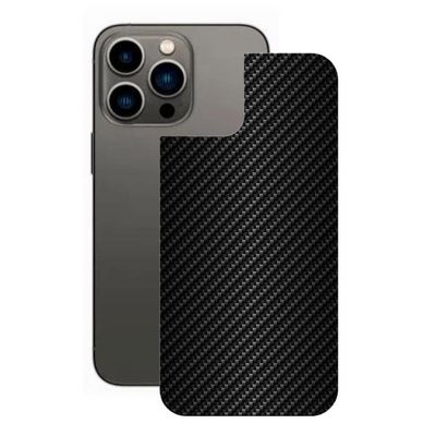 Película iPhone 13ProMax-Traseira FibraCarbono Preta-Gshield