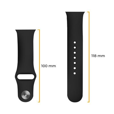 Pulseira para Apple Watch 42 / 44 / 45MM Ultra Fit - Preta - GShield