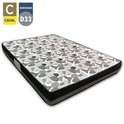 Cama Baú Casal Sintético + Colchão Casal Ortobom Iso Dupla Face 60x138x188 preto